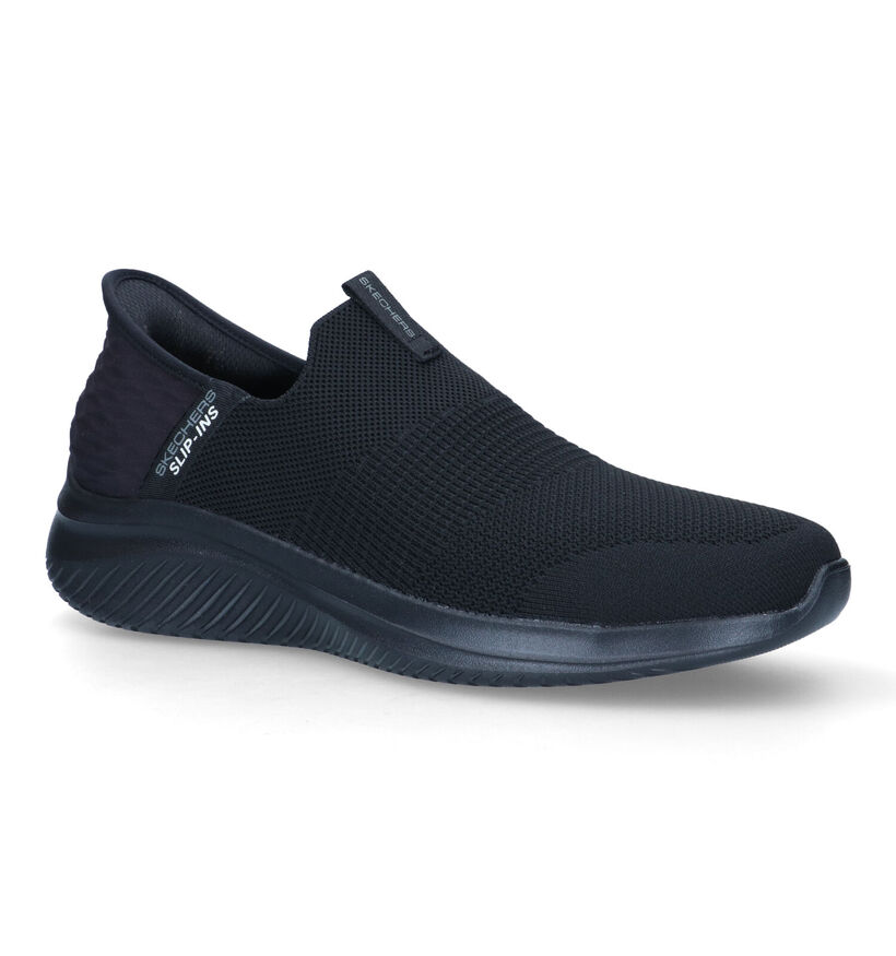 Skechers Hands Free Slip-ins Zwarte Sneakers in stof (319513)