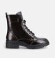 Tamaris Boots &agrave; lacets en Brun fonc&eacute; pour femmes (378931) - pour semelles orthop&eacute;diques