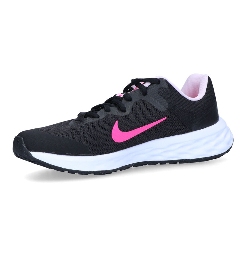 Nike Revolution 6 GS Baskets en Noir pour filles (325358)