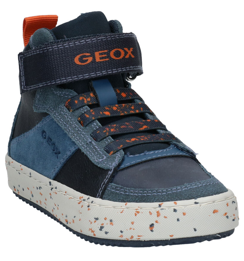 Geox Alonisso Bottines en Bleu en simili cuir (284139)