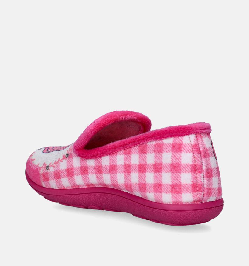Milo & Mila Fuchsia Pantoffels met unicorn voor meisjes (348671)