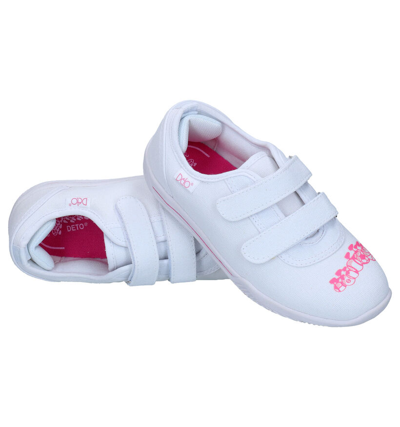 Deto Witte Sportschoenen voor meisjes (293540) - geschikt voor steunzolen