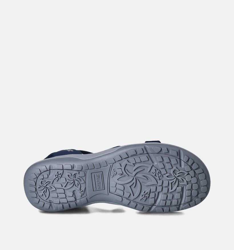Skechers Reggae Slim Stretch Flex Blauwe Sandalen voor dames (354740)