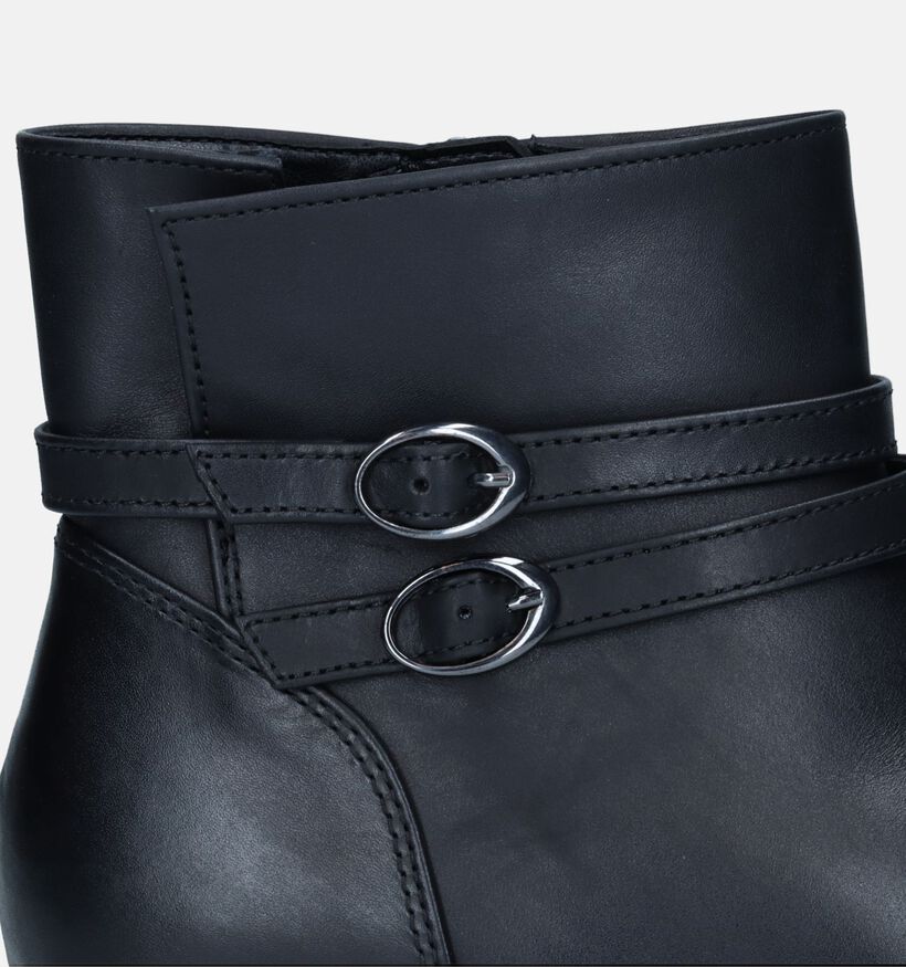 Gabor Best Fitting Bottines avec talon carré en Noir pour femmes (331230) - pour semelles orthopédiques