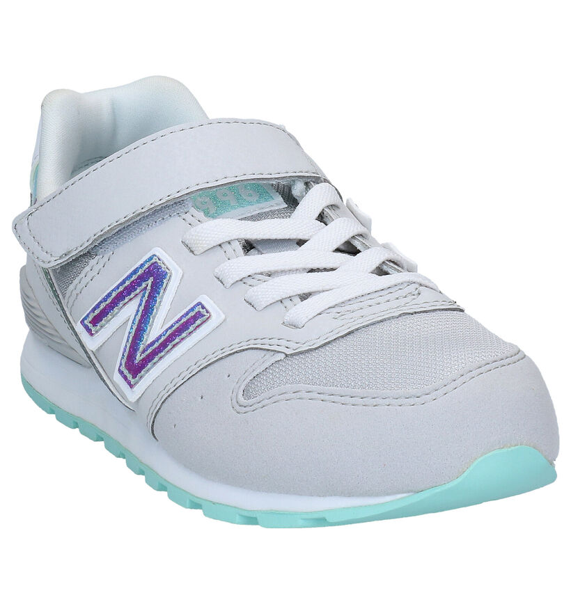 New Balance YV996 Baskets en Gris en simili cuir (276831)