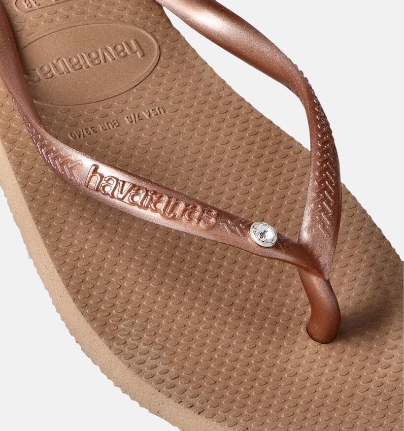 Havaianas Slim Crystal Bronze Teenslippers voor dames (357648)