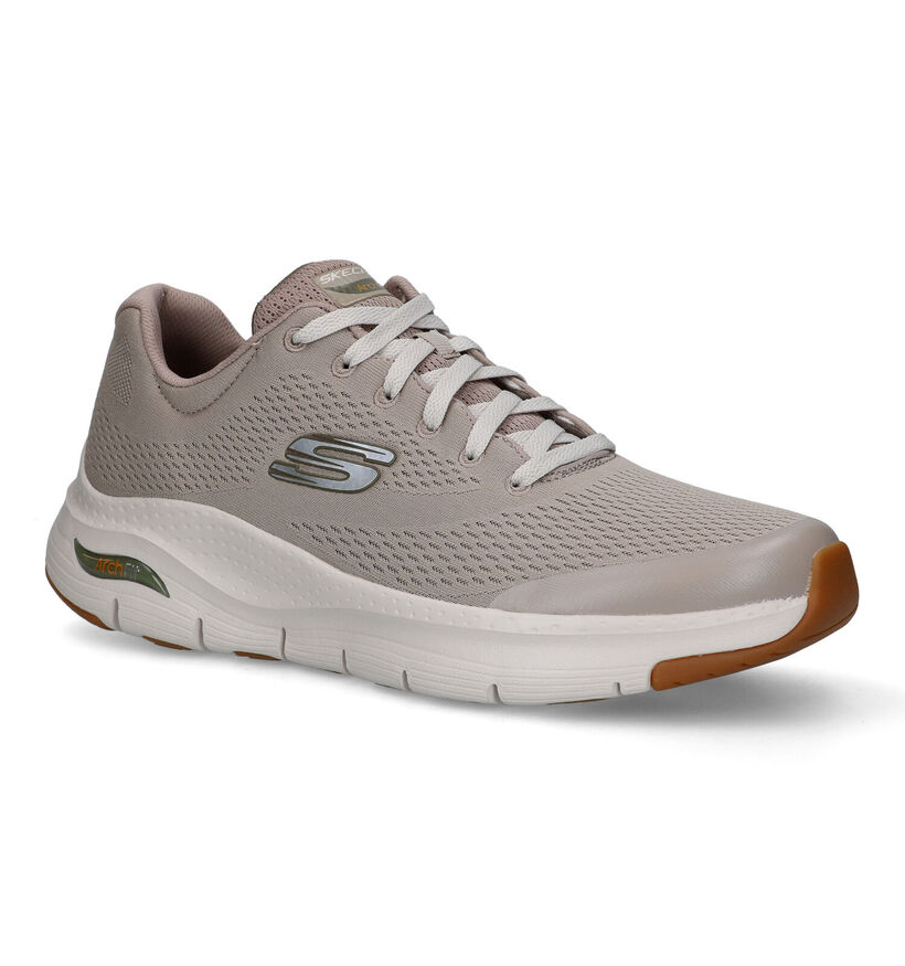 Skechers Arch Fit Olijfgroene Sneakers voor heren (340806) - geschikt voor steunzolen