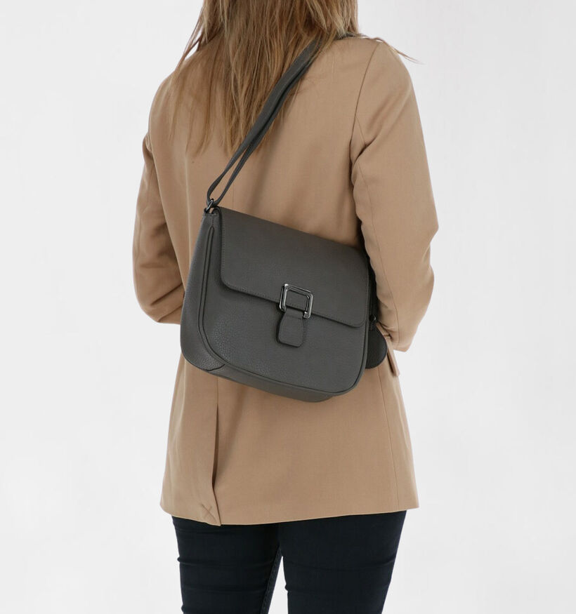 BOO! Salto Taupe Crossbody Tas in kunstleer (282549)