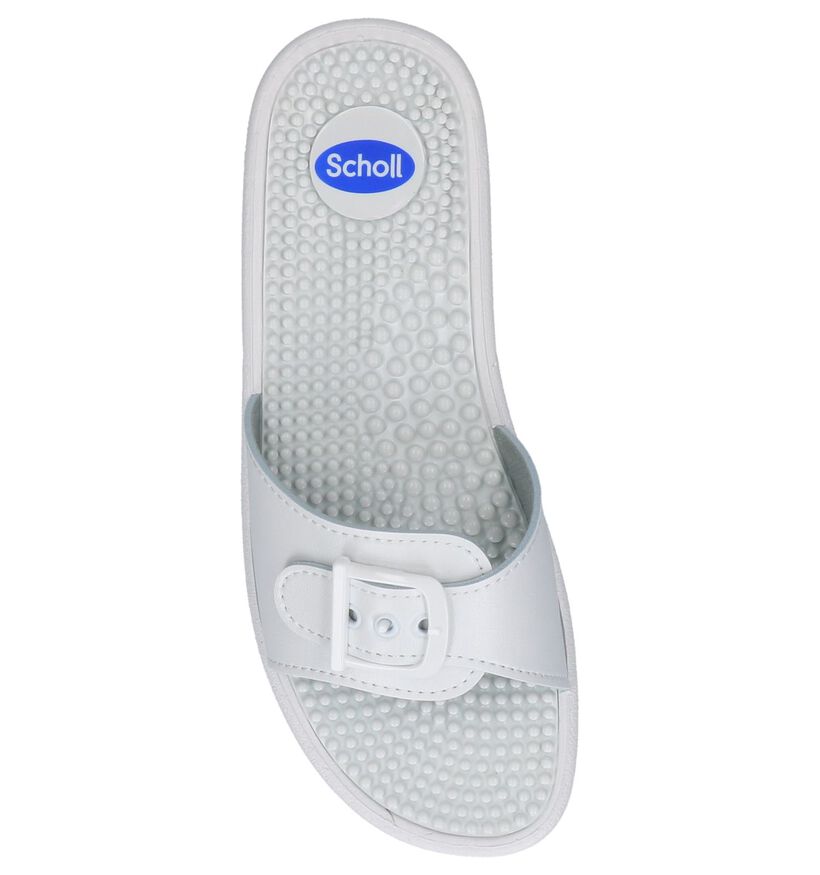Witte Slippers Scholl New Massage, , pdp