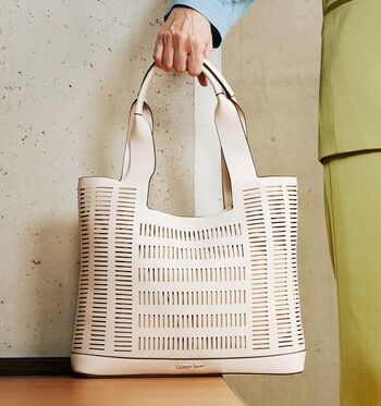 Laurent David Handtassen Zwart/Beige