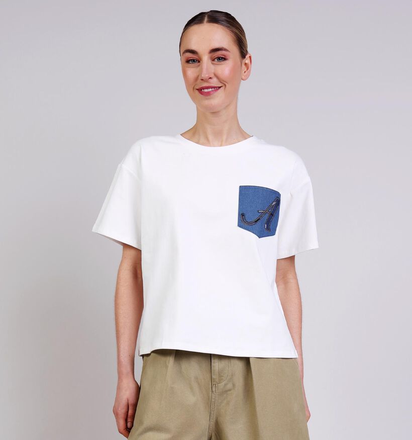 Ador&eacute; Sey Witte T-shirt voor dames (376747)