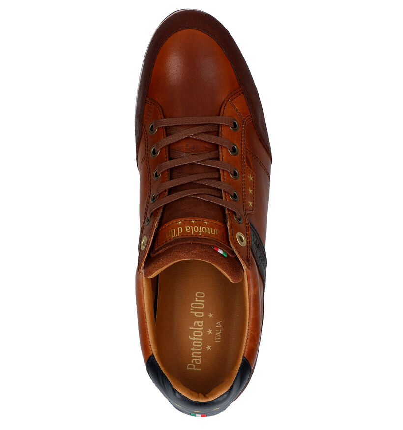 Pantofola d'Oro Roma Cognac Veterschoenen voor heren (322042) - geschikt voor steunzolen