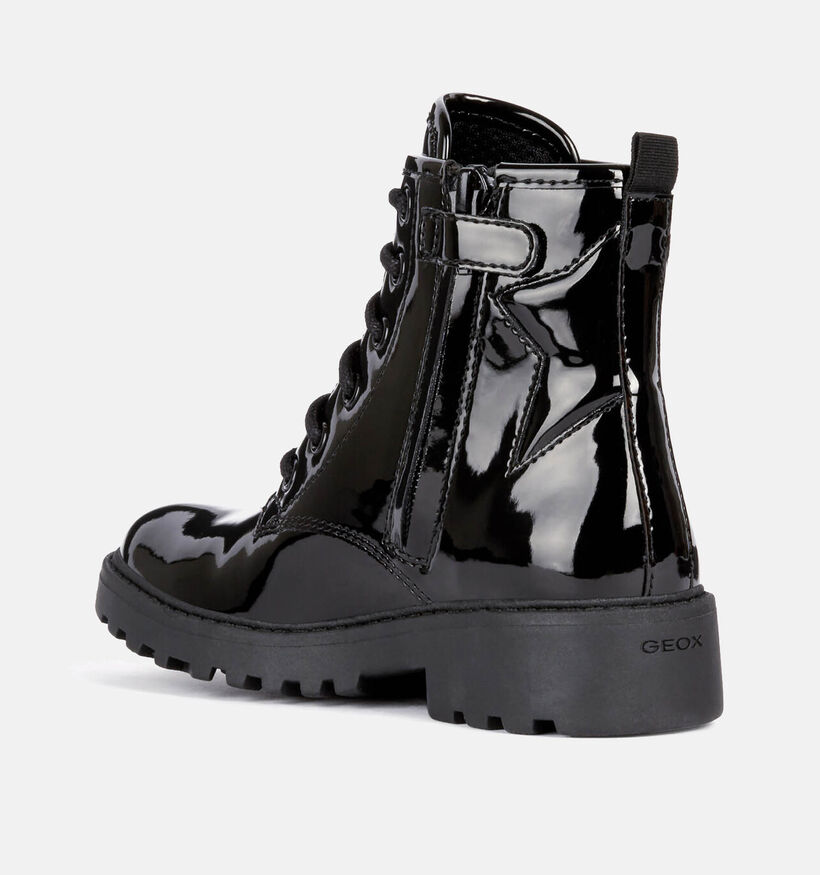 Geox Casey Zwarte Boots Geox Casey Zwarte Boots voor meisjes (345938) - geschikt voor steunzolen