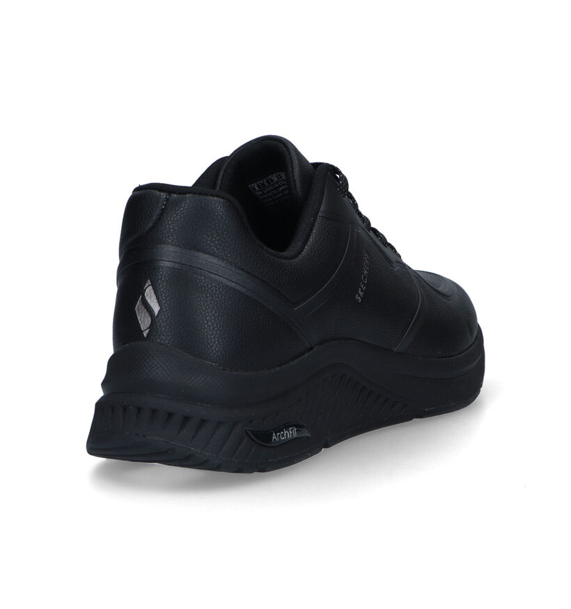 Skechers Arch Fit S-Miles Baskets en Noir pour femmes (326229) - pour semelles orthopédiques