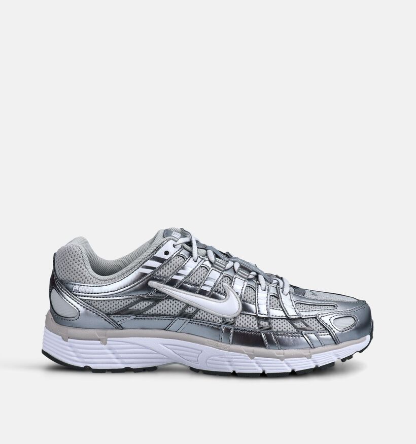 Nike P-6000 Baskets sportives en Argent pour femmes (372893) - pour semelles orthop&eacute;diques