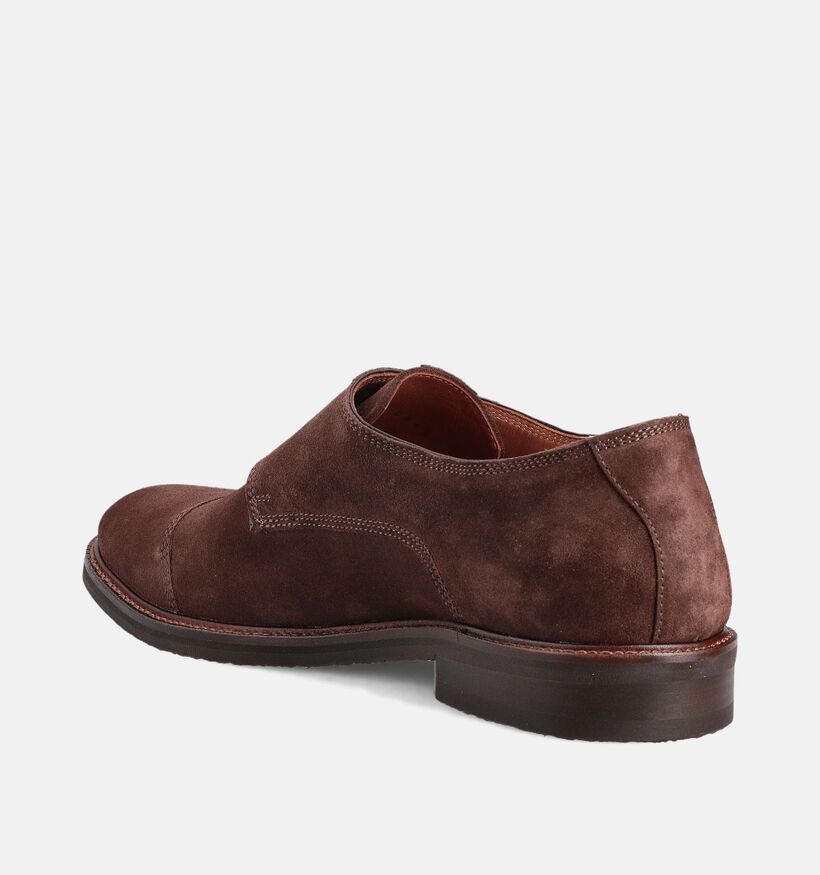 Ambiorix Padova Bruine Gespschoenen voor heren (365003) - geschikt voor steunzolen