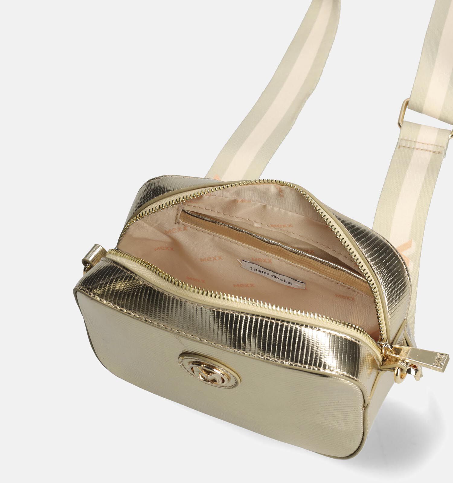 Gouden crossbody tas outlet