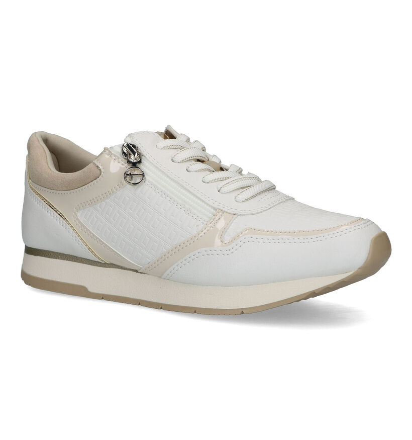 Tamaris Ecru Sneakers voor dames (320514) - geschikt voor steunzolen