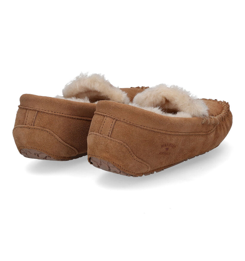 Warmbat Nowra Pantoufles en Cognac pour femmes (315167)