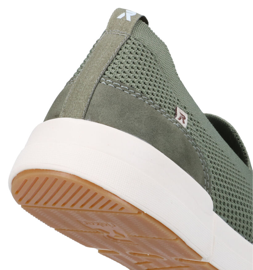 Rieker R-Evolution Chaussures sans lacets en Vert Kaki pour hommes (326921) - pour semelles orthopédiques