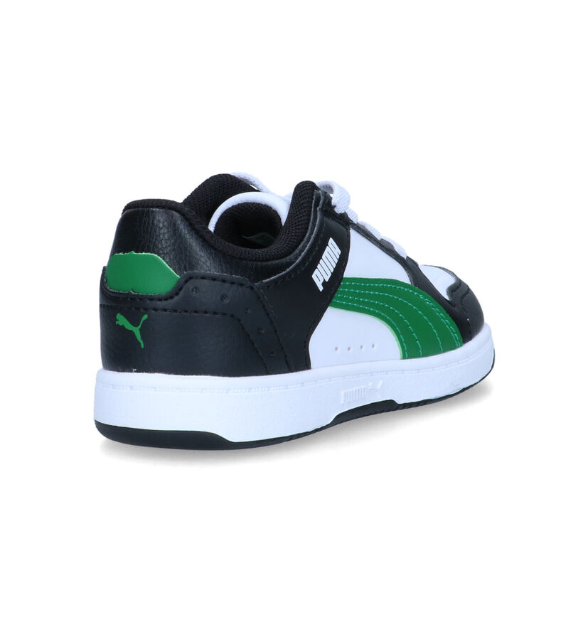 Puma Rebound Joy Baskets en Blanc pour garçons (318746)