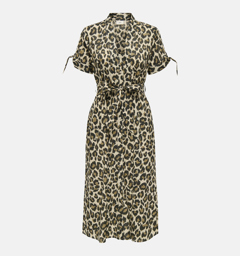 JDY Leonora Bruine Hemdjurk Leopard voor dames (359079)