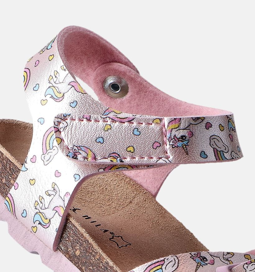 Milo & Mila Roze Sandalen met unicorns voor meisjes (356652)