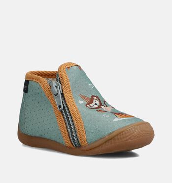 Bellamy Chaussons bébé Vert/Gris