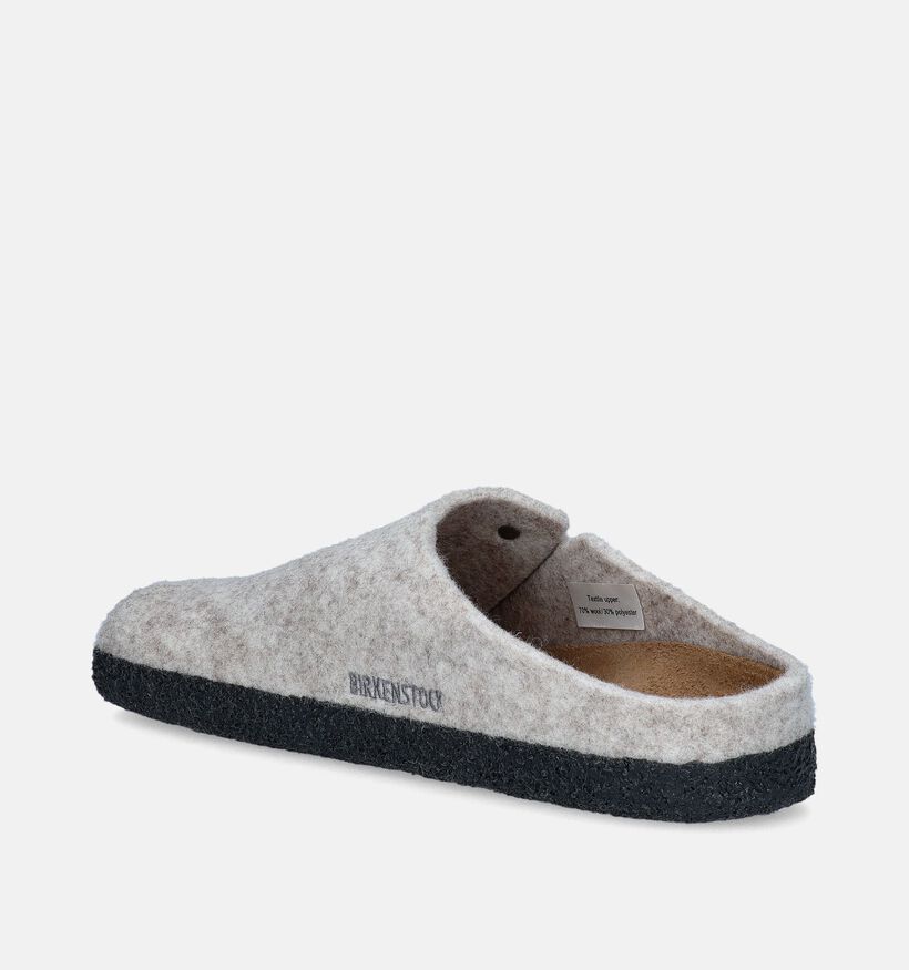 Birkenstock Zermatt Wool Felt Beige Pantoffels voor dames (343966)