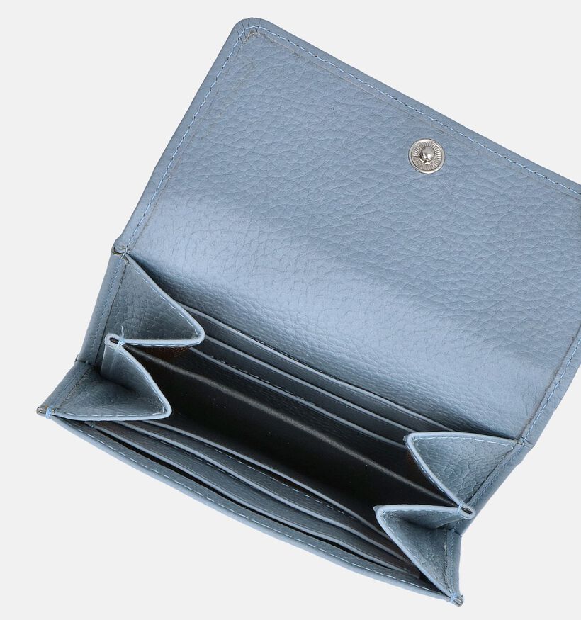Crinkles Blauwe Overslagportemonnee voor heren, dames (358105)