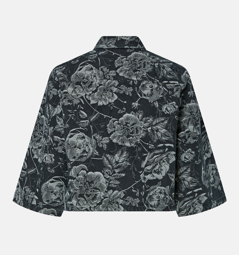 Pieces Marosa Denim Zwarte Blouse Pieces Marosa Denim Zwarte Blouse voor dames (365635)