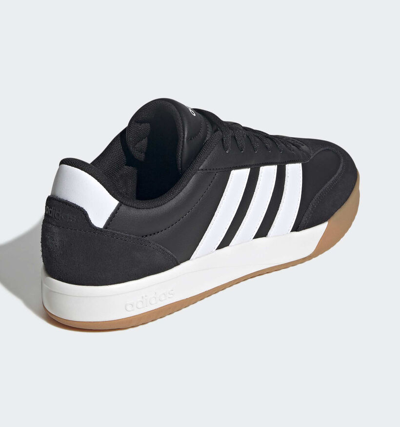 adidas VL Court Baskets basses en Noir pour hommes (375283) - pour semelles orthop&eacute;diques