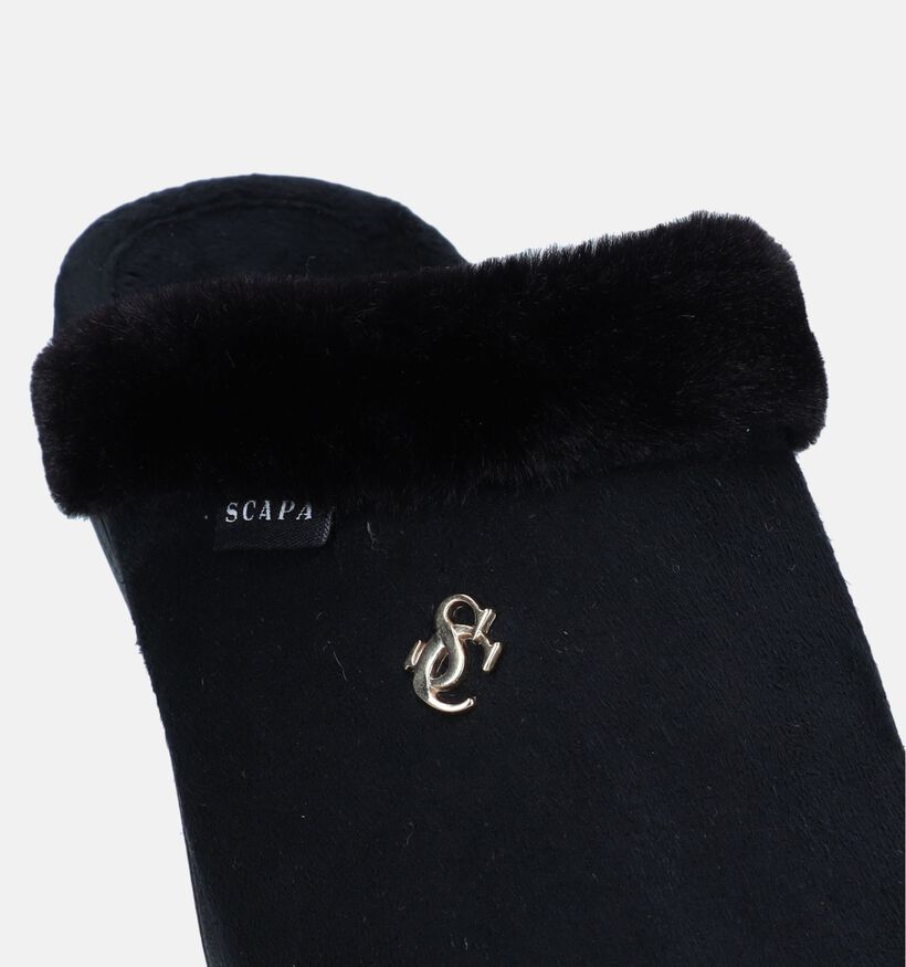 Scapa Zwarte Pantoffels voor dames (332663)
