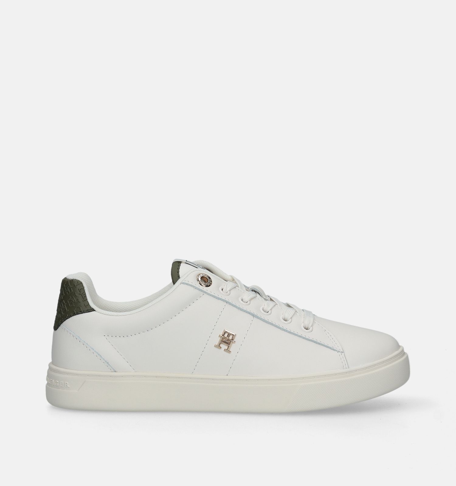 Tommy Hilfiger Elevated Essent Monogram Witte Sneakers Dames Sneakers Online op TORFS.BE