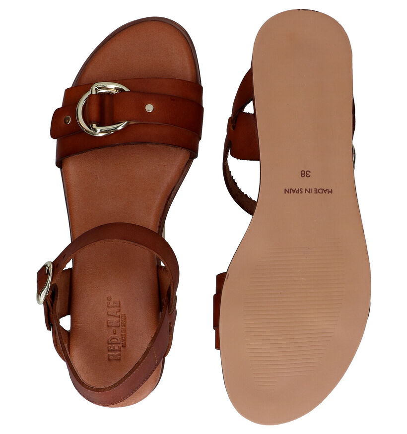 Red Rag Cognac Sandalen in leer (288696)