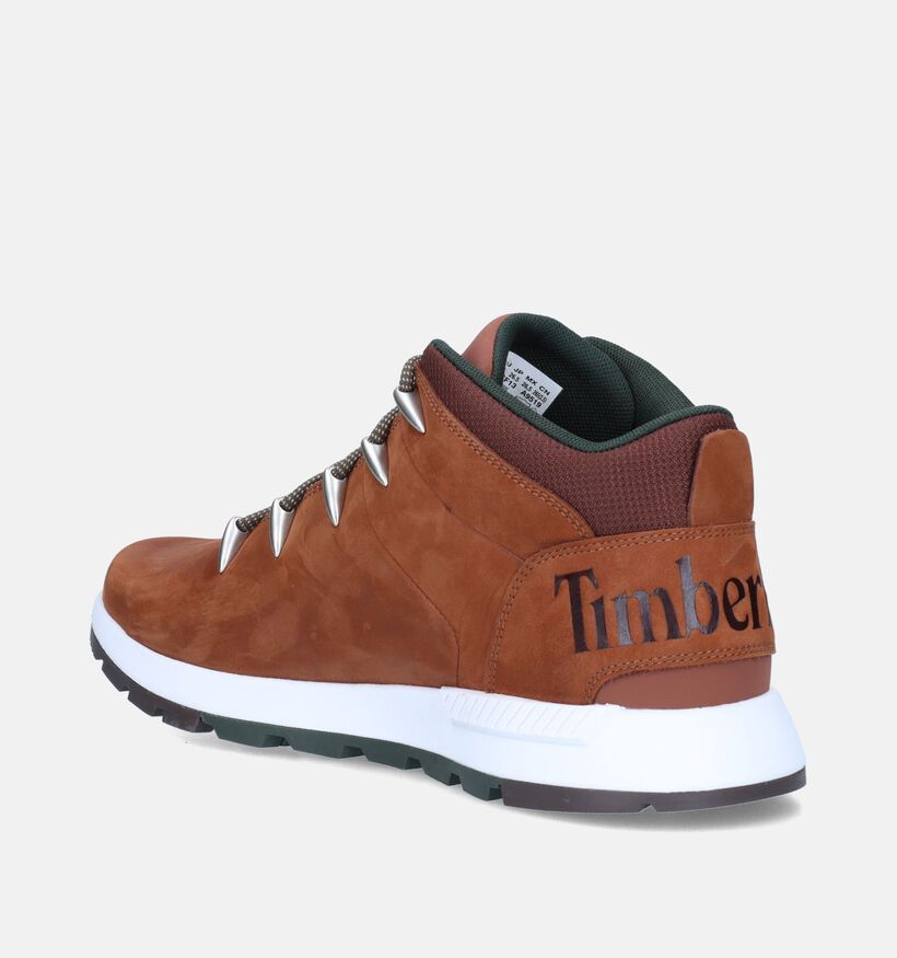 Timberland Sprint Trekker Mid Bottines en Cognac pour hommes (344949) - pour semelles orthopédiques