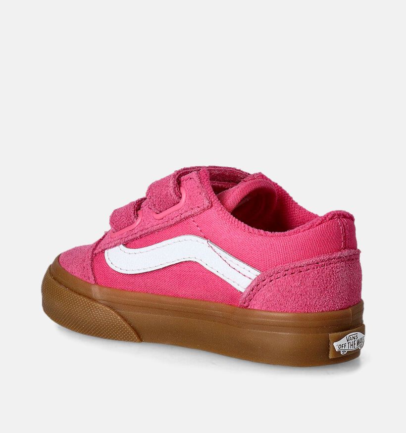 Vans Old Skool Baskets pour bébé en Rose pour filles (361458)