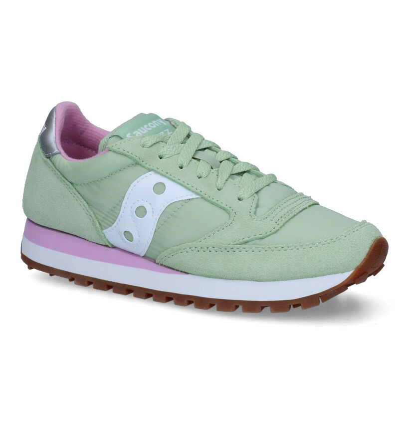 Saucony Jazz Original Baskets en Vert pour femmes (302051) - pour semelles orthopédiques