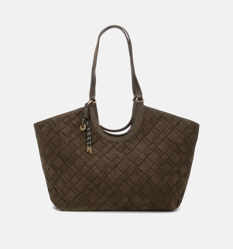 Carmela Sac &agrave; bandouli&egrave;re en Vert kaki pour femmes (380314)