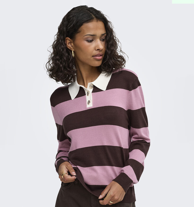JDY Melany Bruine/Roze Trui voor dames (378295)