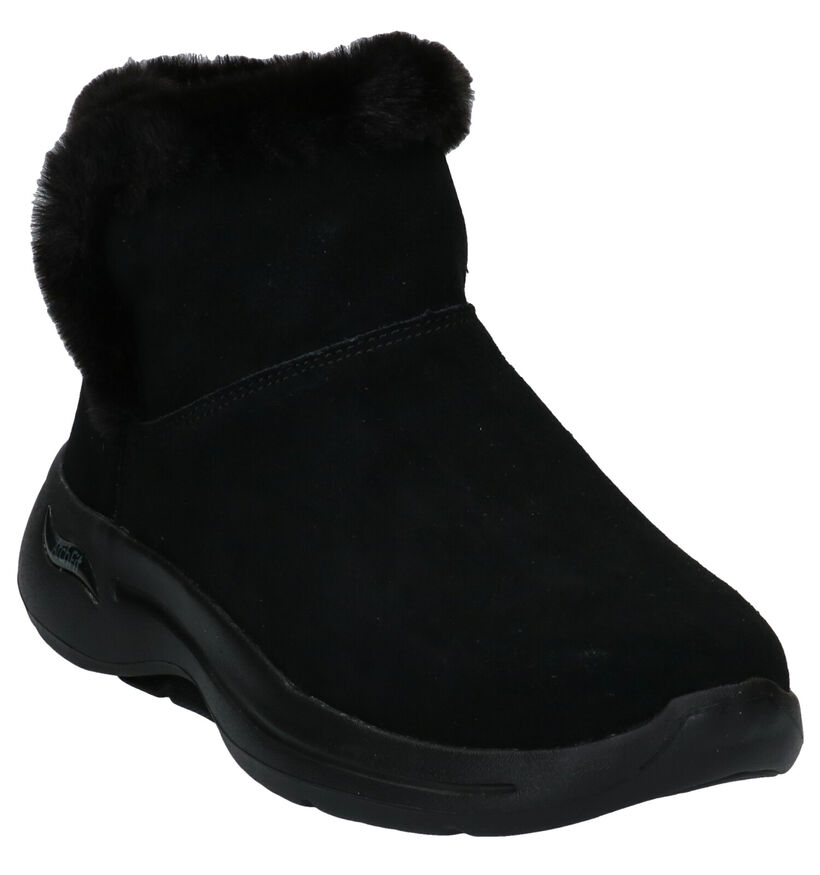 Skechers Go Walk Bottes de Neige en Cognac en nubuck (295686)