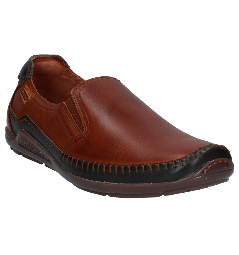 Pikolinos Azores Chaussures sans lacets en Cognac en cuir (289152)