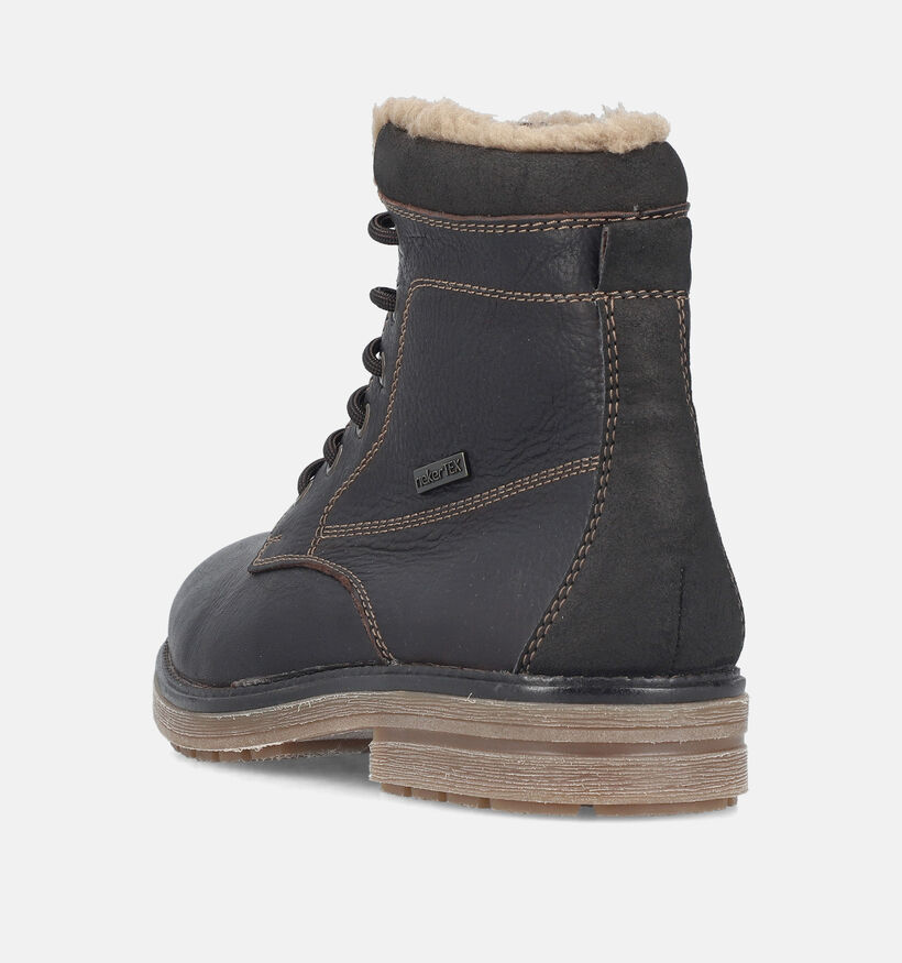 Rieker Boots &agrave; lacets en Marron pour hommes (379831) - pour semelles orthop&eacute;diques