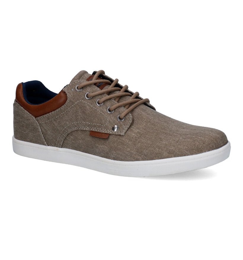 Bullboxer Zwarte Veterschoenen in stof (302200)