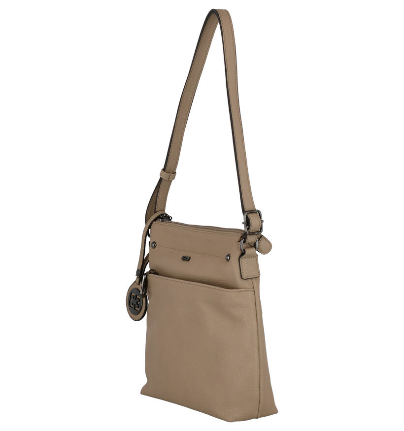 BOO! Cadiz Sac porté croisé en Beige en simili cuir (272076)