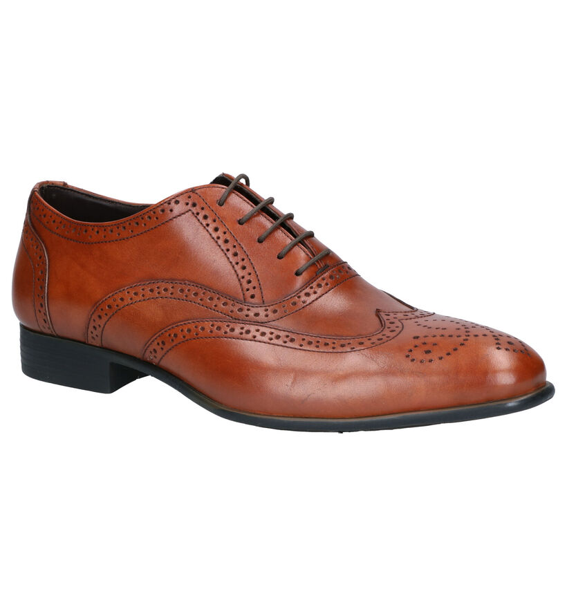 Cognac Geklede Schoenen Ambiorix Marriott in leer (275258)