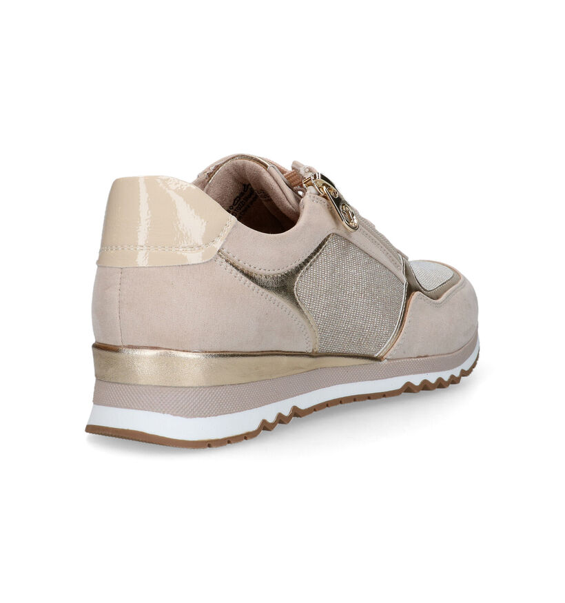 Marco Tozzi Beige Veterschoenen voor dames (320359) - geschikt voor steunzolen