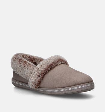 Skechers Memory Foam Pantoffels Taupe