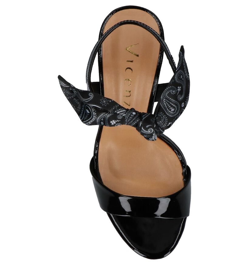 Rode Laké Vicenza Sandalen High Heels in leer (220276)