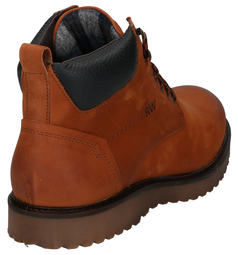 River Woods Rebel Bottines en Cognac en nubuck (259910)